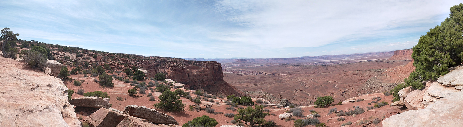 Panoramic View of Canyons at Arches National Park in Utah
