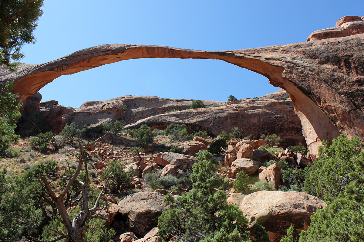 Landscape Arch at Arches National Park in Moab, Utah