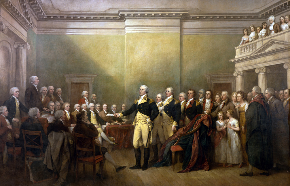 General George Washington Resigning His Commission