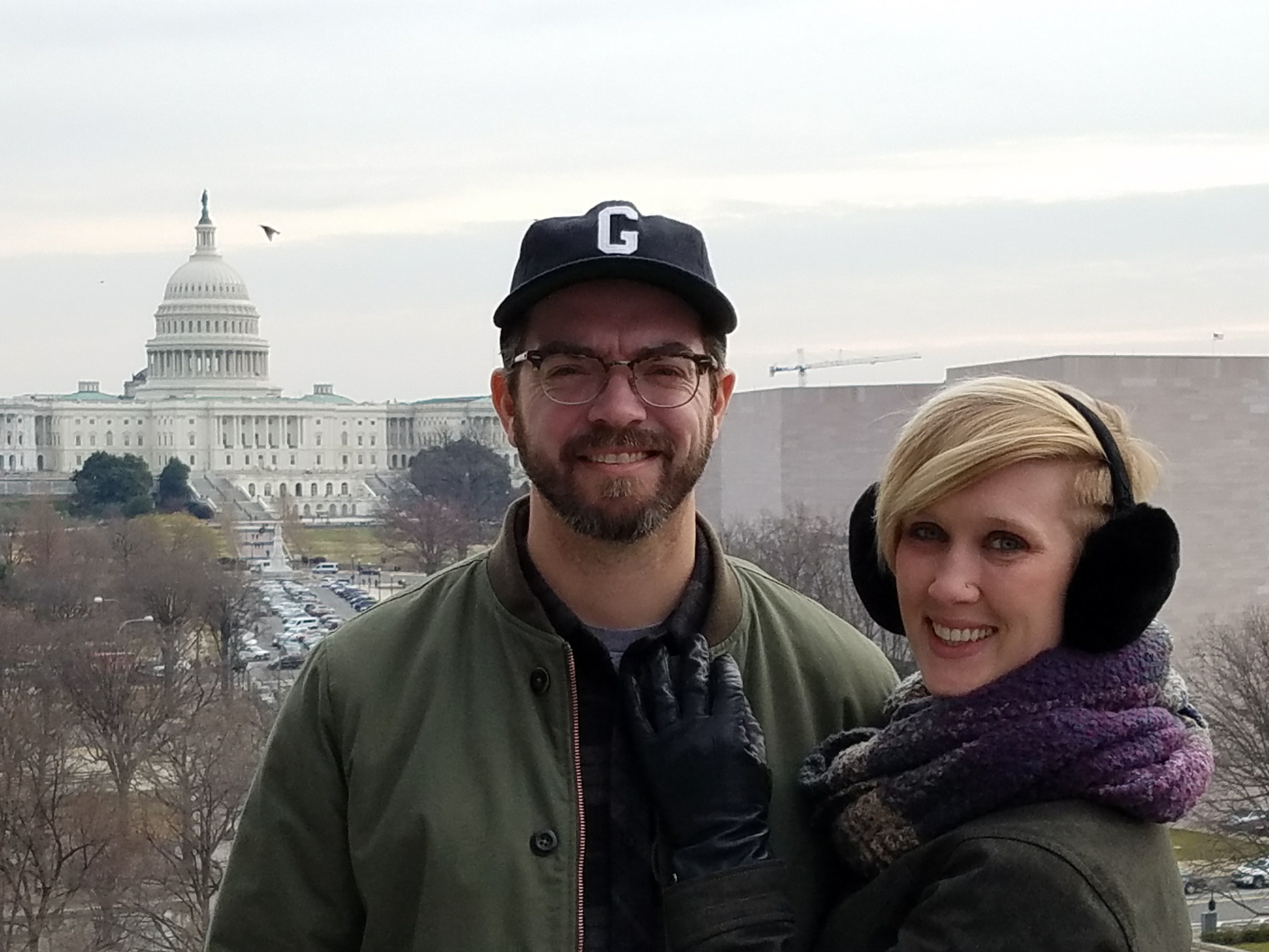 Newseum Terrace Overlooking the U.S. Capitol Building