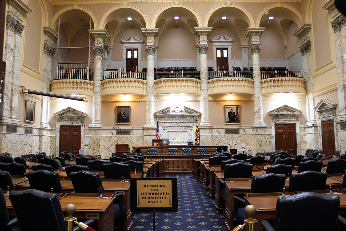 Maryland State House Representatives Chamber