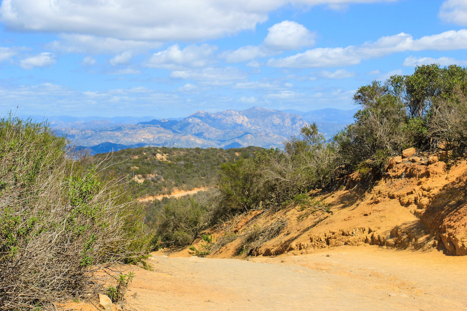 Big Rock Hiking Trail at Cowles Mountain in San Diego, CA