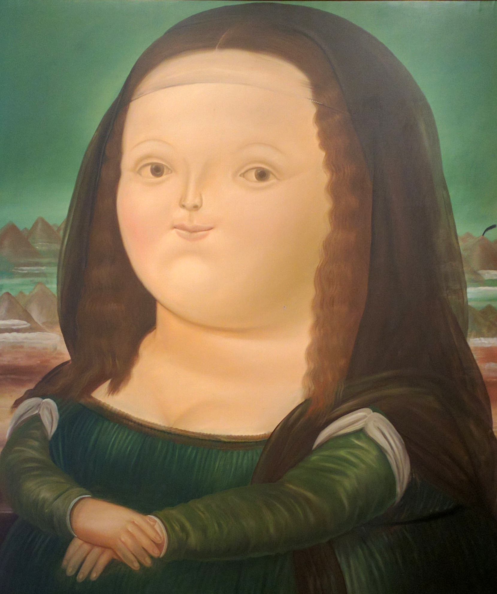 Chubby Mona Lisa in Museo Botero en Bogotá, Colombia