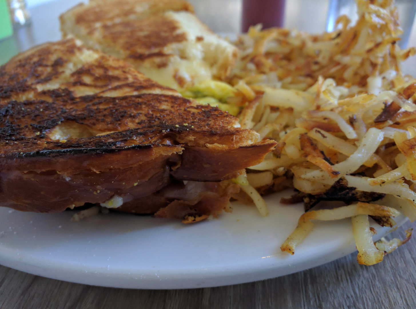 Brioche Grilled Cheese Breakfast Sandwich at Shorehouse Cafe in San Diego