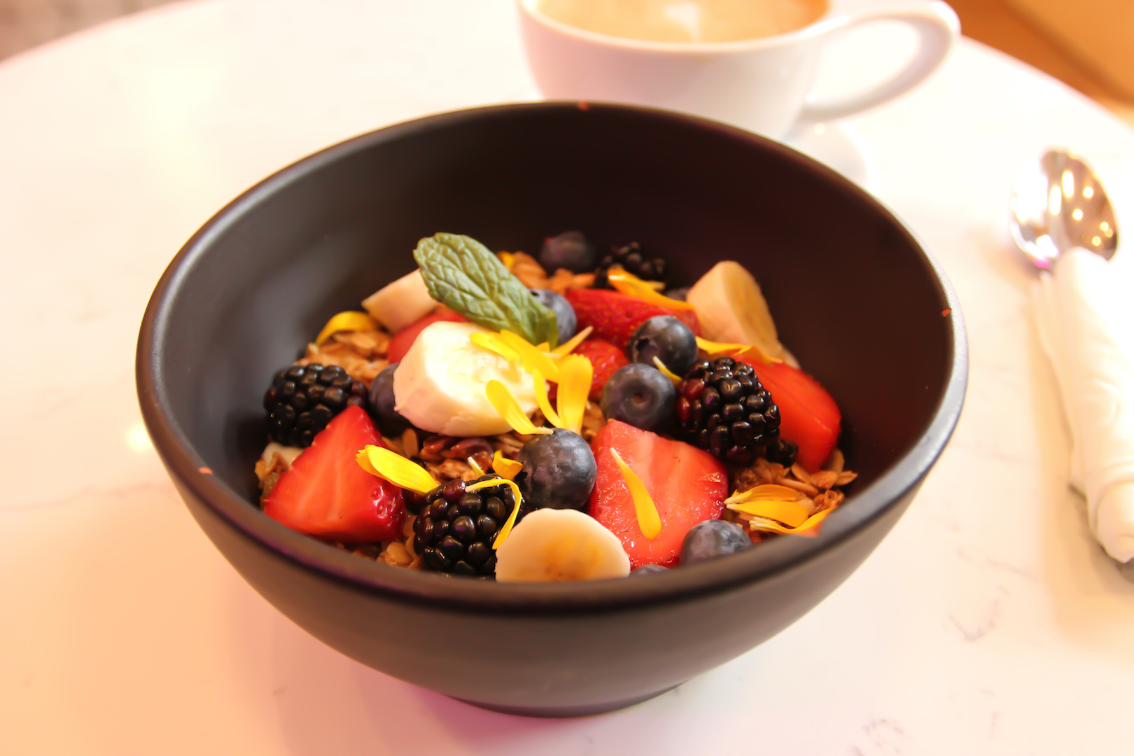 Coconut Yogurt Granola Bowl at Parakeet Coffee