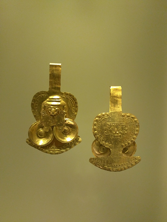 Gold Earrings - Museo del Oro - Bogotá, Colombia