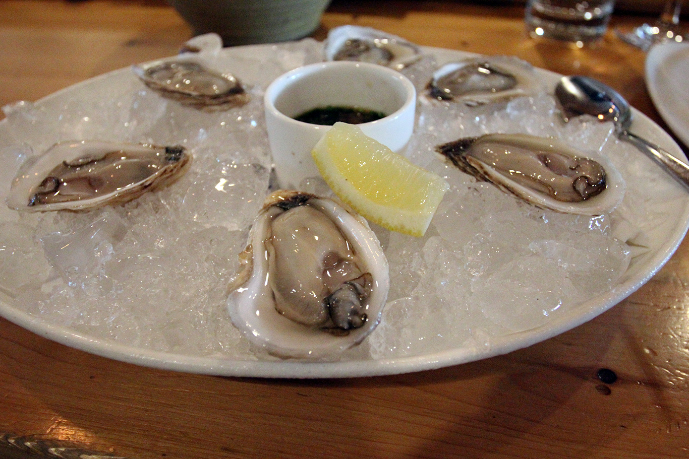 Oysters at Selden Standard Restaurant in Detroit, MI