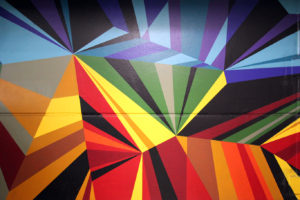 Detroit Z Garage Art - Geometric Colors