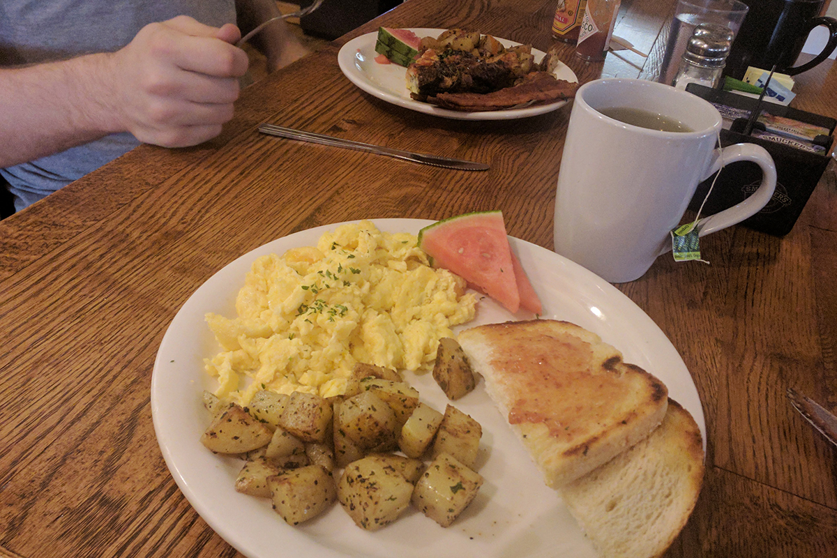 Breakfast at Good Karma Cafe in Manitou Springs, CO