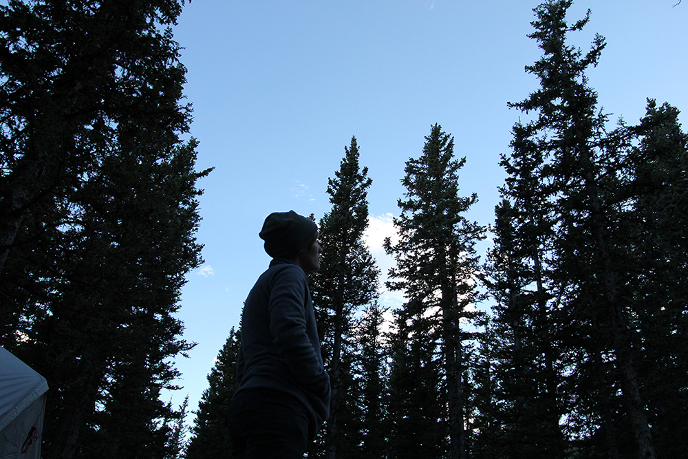 Daybreak at Pike National Forest Campsite on Pikes Peak