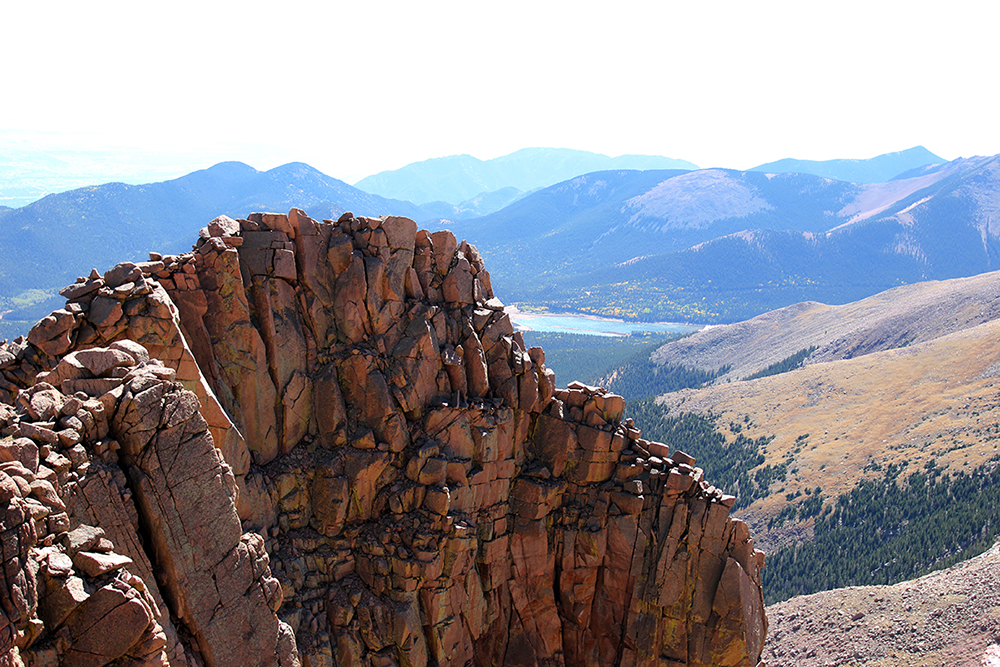 Pikes Peak Above the Tree Line Alpine Lake View