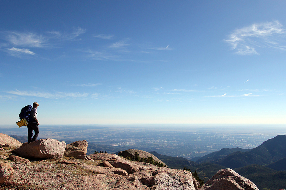 Pikes Peak Overlooking Colorado Springs