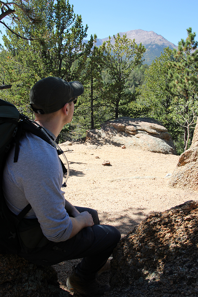 View of Pikes Peak from Lightning Point