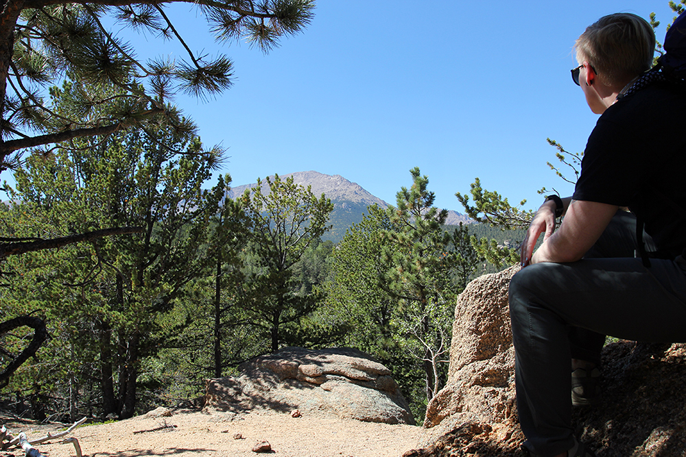 View of Pikes Peak from Lightning Point