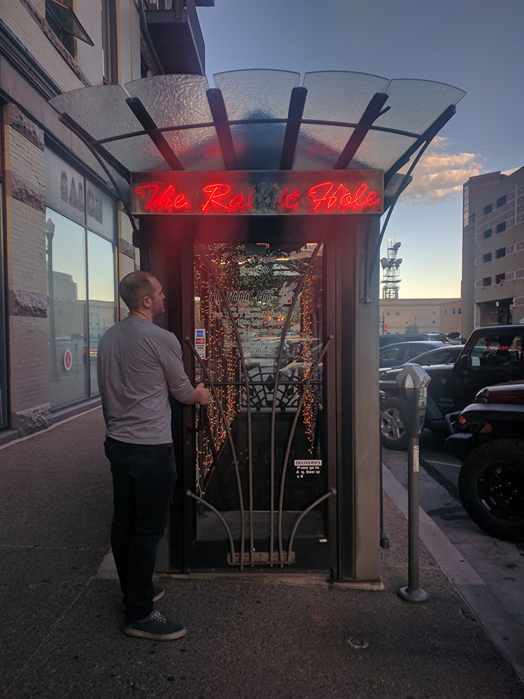 Entrance to the Rabbit Hole Restaurant in Colorado Springs