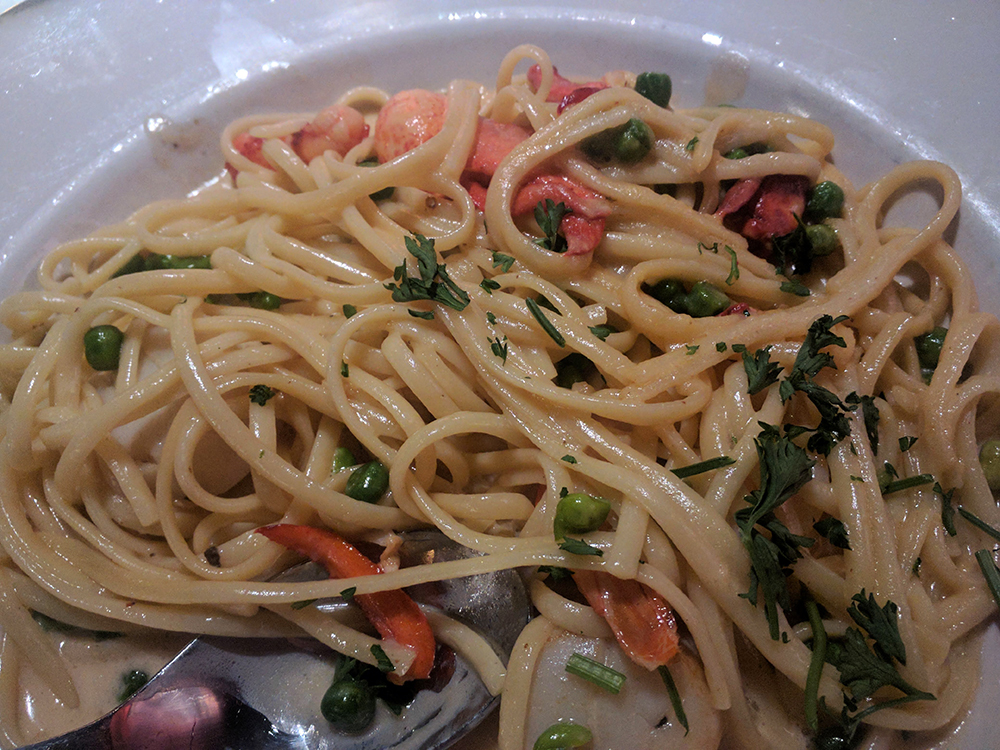 Seafood Pasta at Rabbit Hole Restaurant in Colorado Springs