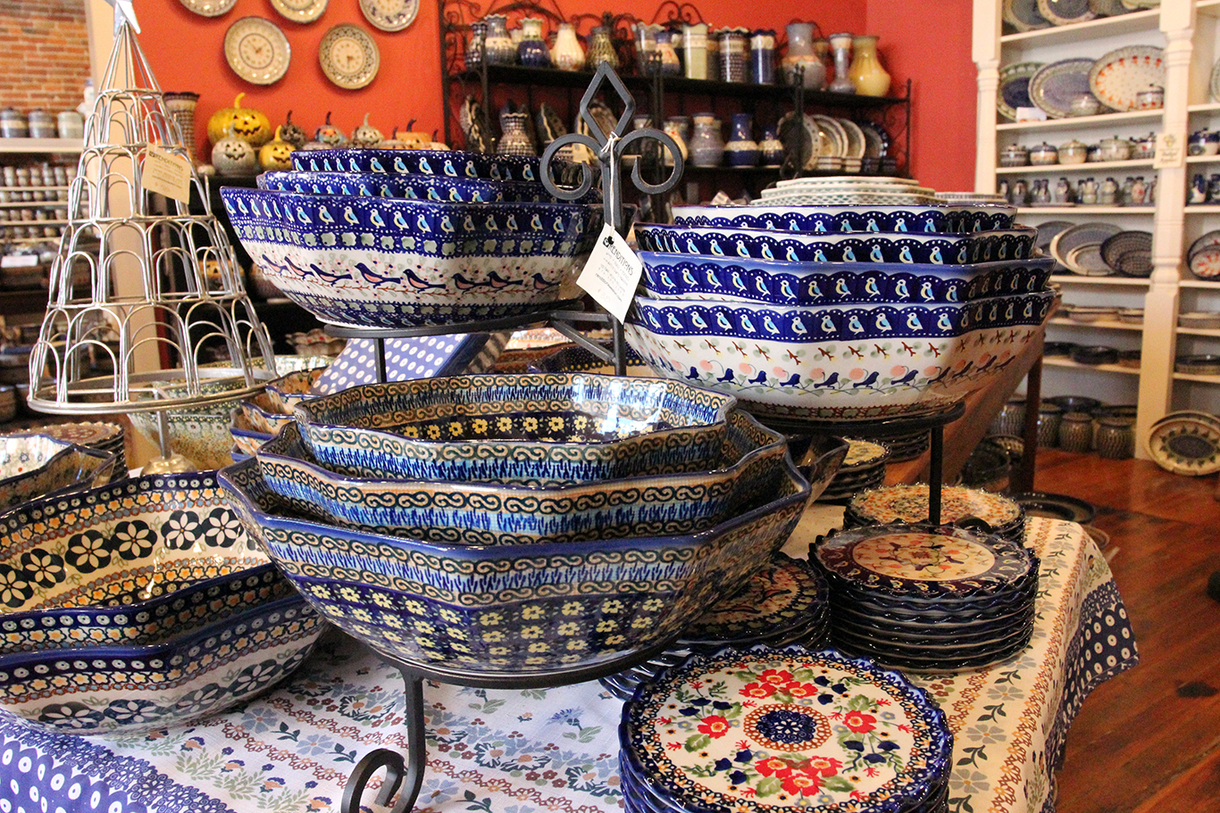 Polish Pottery Serving Bowls at Renditions in Weston, MO