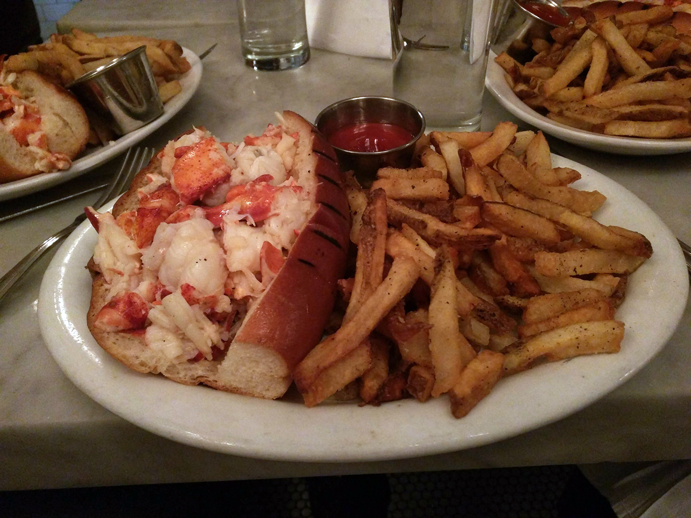 Hot Butter Lobster Roll at Neptune in Boston