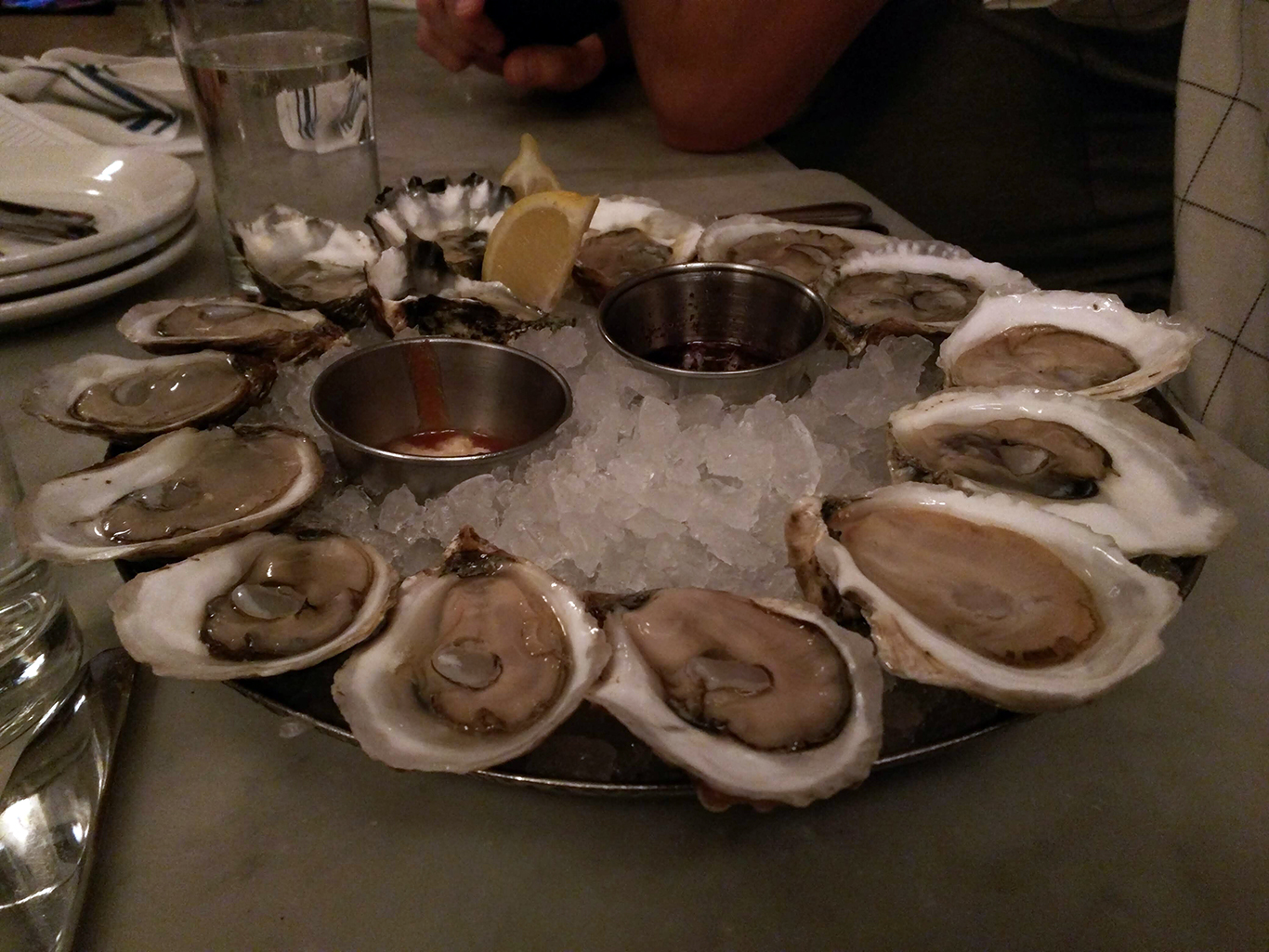 Oysters at Neptune in Boston, MA