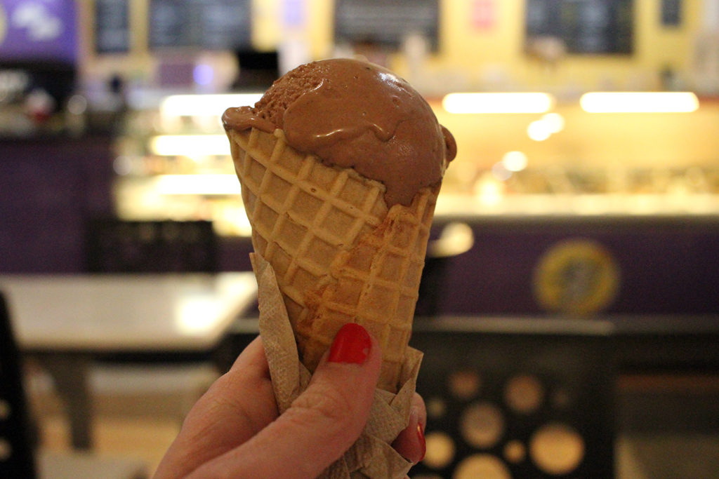 Hazelnut Gelato at Glorious Gelato in Portland, Maine