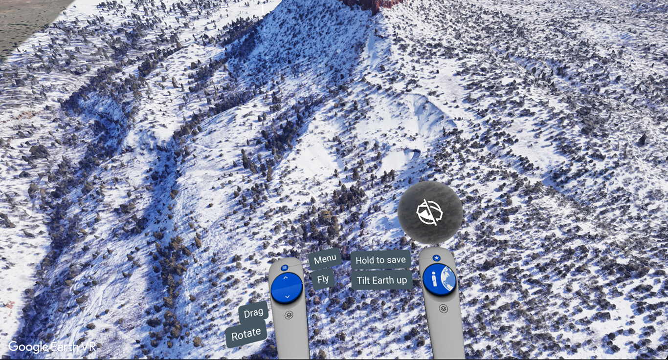 Google Earth VR Inaccessible Terrain