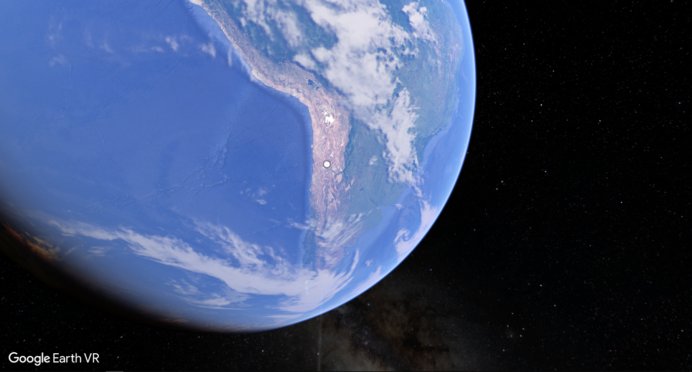 Globe from Space in Google Earth VR