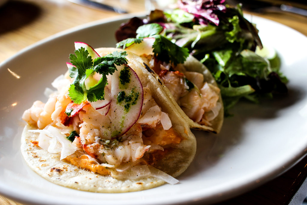 Lobster Tacos at Isa Bistro in Portland, Maine
