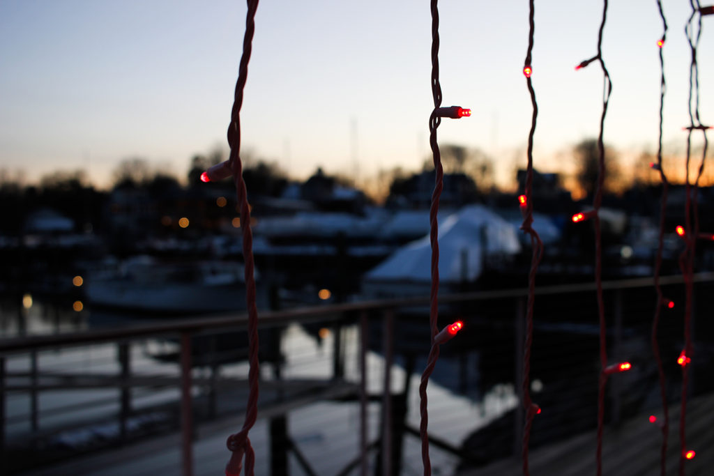 Sunset on the Kennebunk River at Boathouse Waterfront Hotel & Restaurant