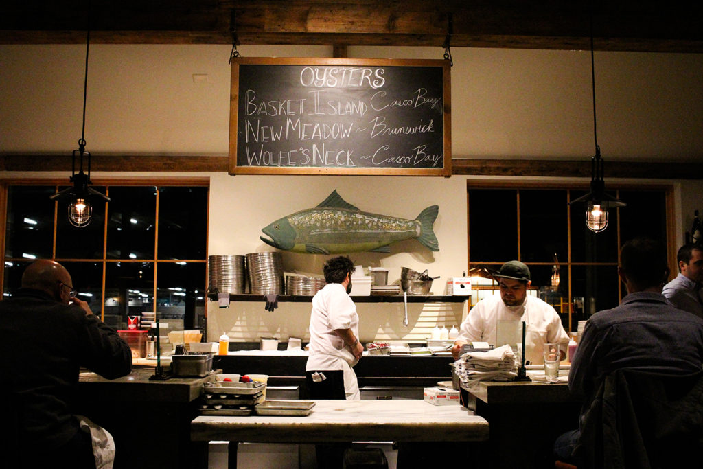 Oyster Bar at Scales Restaurant in Portland, Maine