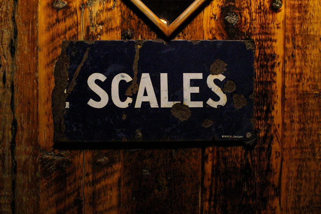 Scales Restaurant Door in Portland, Maine