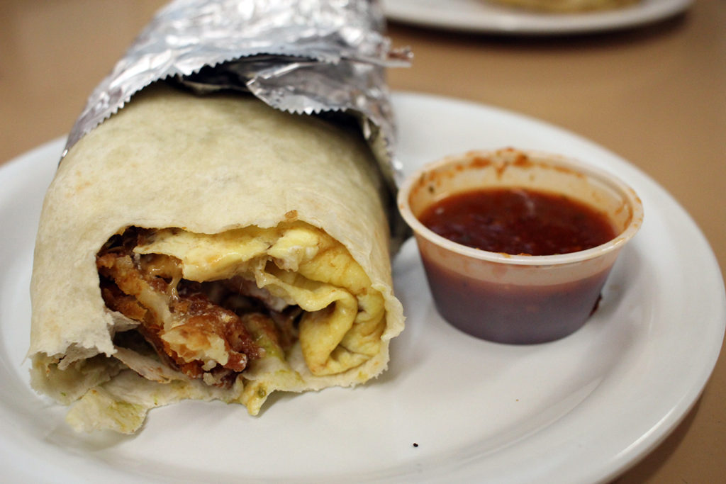 Vegetarian Breakfast Burrito in Portland, Maine