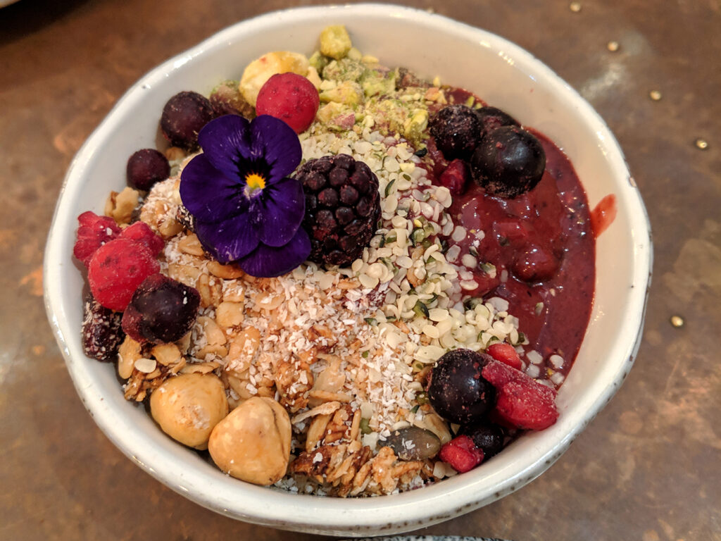 Acai Smoothie Bowl at Lost in the Lanes Brighton