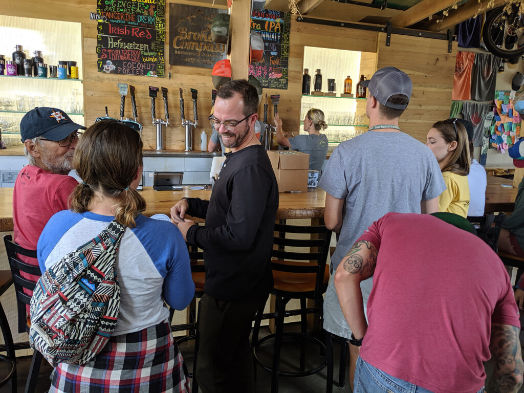 Broken Compass Brewing Beer Menu in Breckenridge