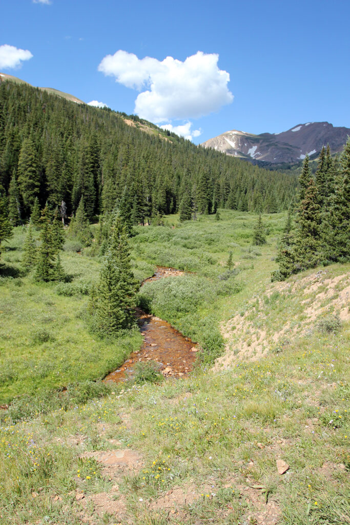 Stream at Herman Gulch Trail in Colorado