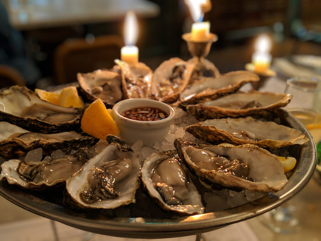 Oysters at Riddle & Finns in Brighton