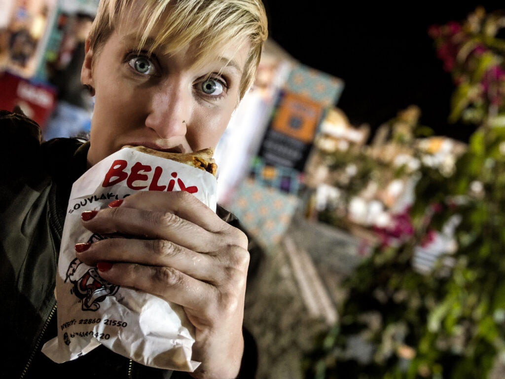 Obelix Gyros in Thera Town Square Santorini