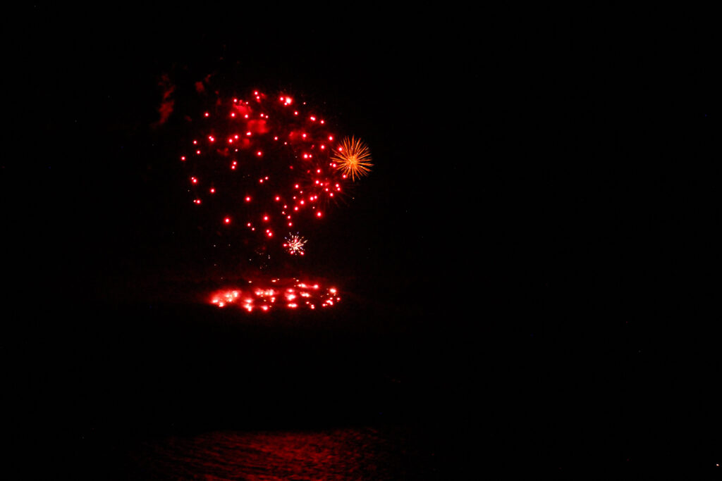 Volcano Fireworks at Ifestia Festival 2019 in Santorini, Greece