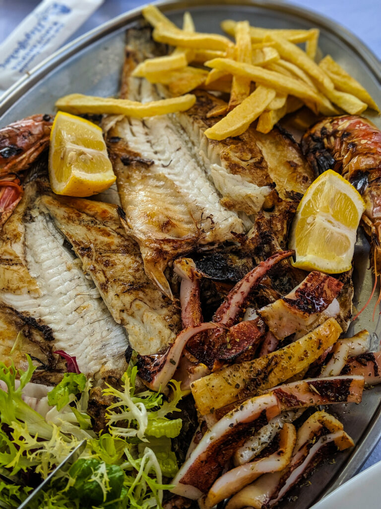 Seafood Platter at Psarotaverna o Perivolos