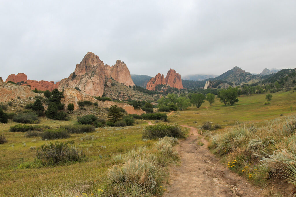 Misty Valley at Garden of the Gods in Colorado