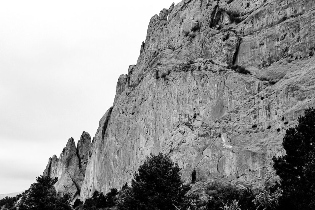 Garden of the Gods B&W Photo