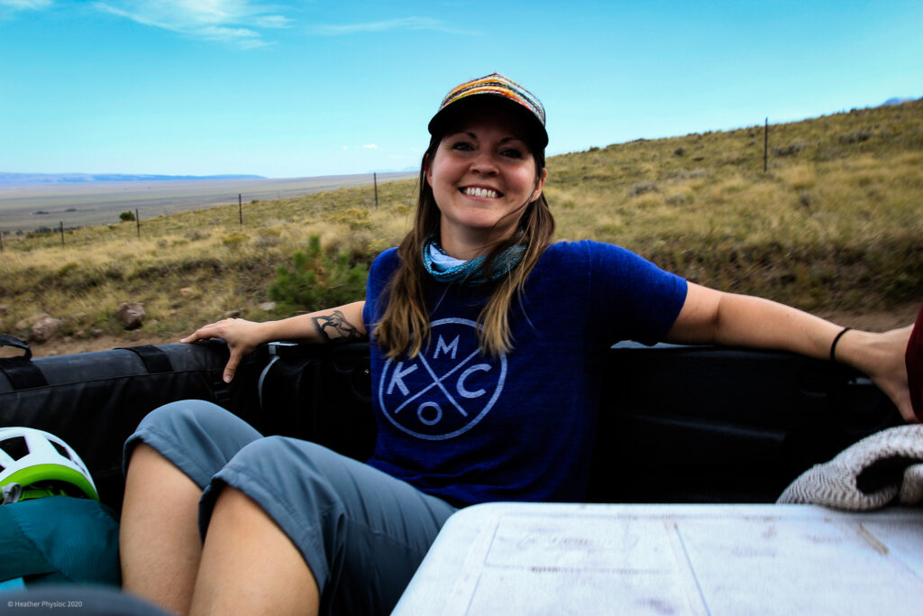 Lori Back of Truck 2WD to 4WD Lot on Humboldt Peak Colorado