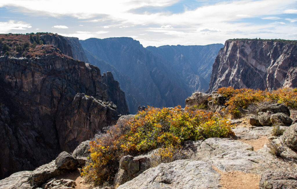 Beautiful Autumn Views at Black Canyon of the Gunnison National Park in Colorado