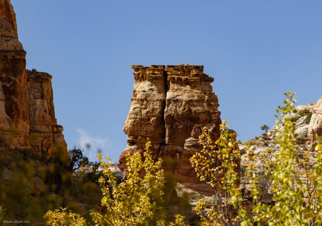 Plateau Spire at Capitol Reef National Park in Utah