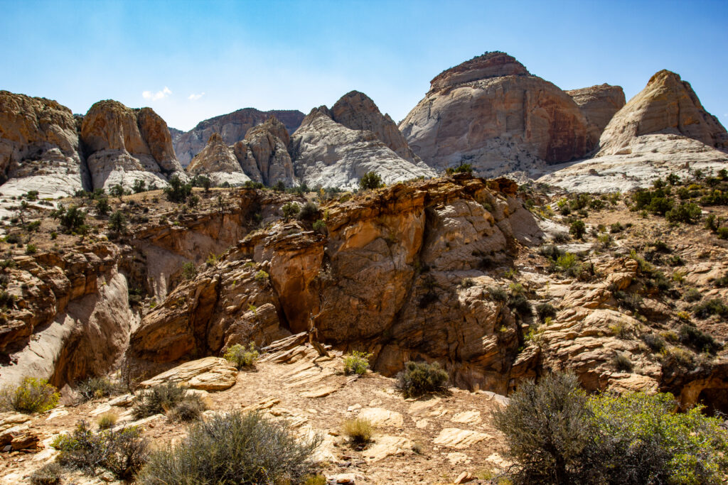 White Domes & Ridges at Capitol Reef National Park in Utah