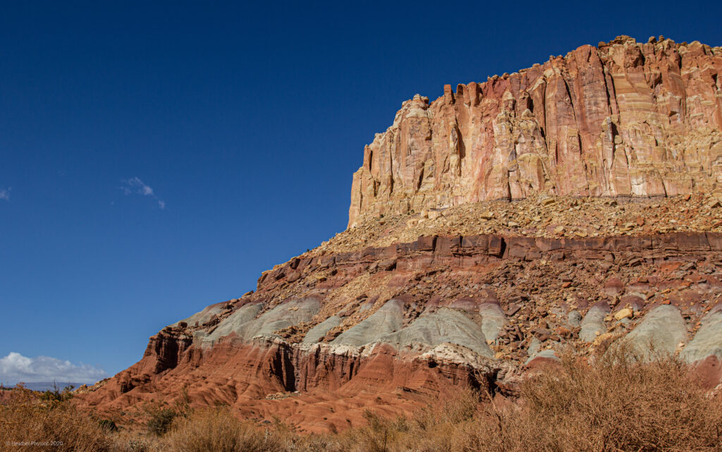 Chinle Formations at Capitol Reef National Park in Utah