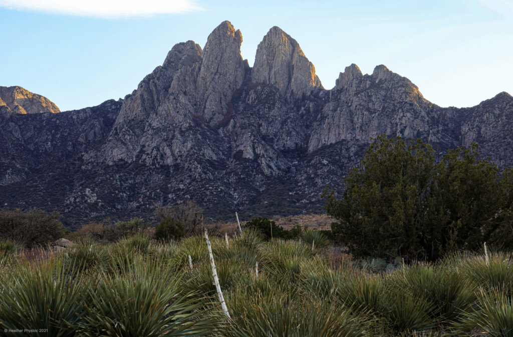 Organ Mountains at Sunset in New Mexico