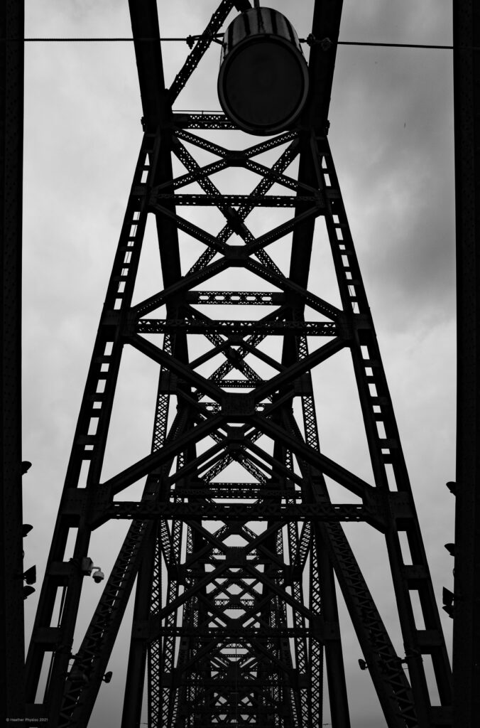 Big Four Bridge Black & White Abstract in Louisville, Kentucky