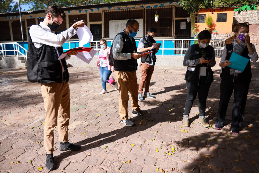 International Election Observers in Tegucigalpa, Honduras 2021 in Suyapa