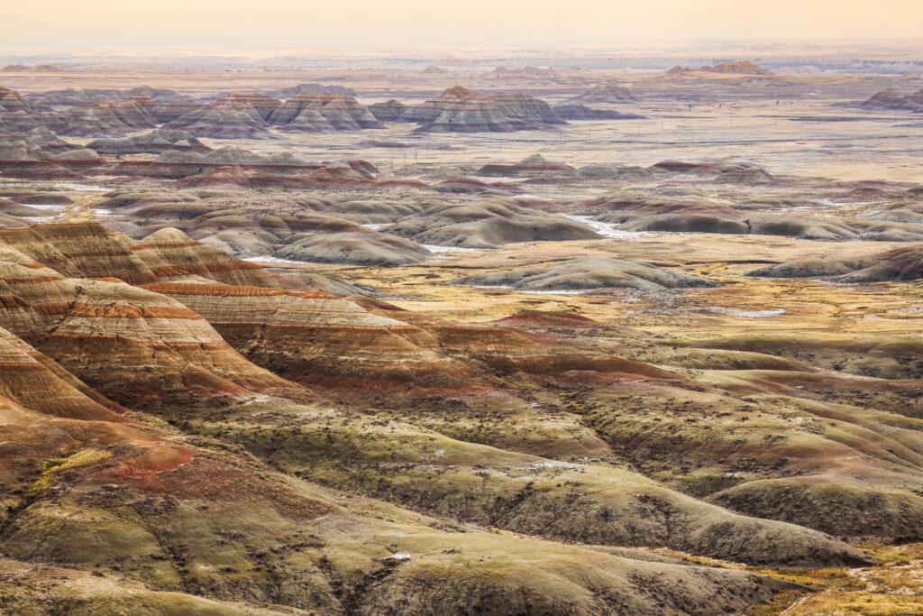 Badlands National Park Landscape Photo Like Surface of Mars in South Dakota