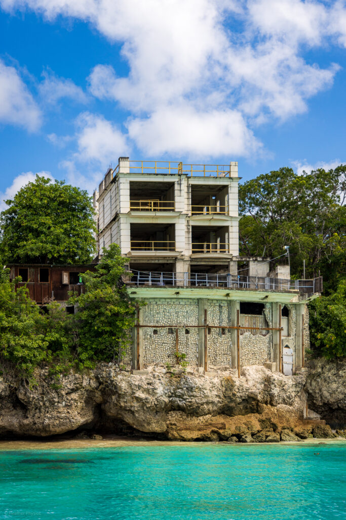 Historical building restoration at Batts Rock Beach in Barbados